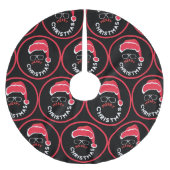 Rood Zwart Kerstfeest Kerstboom Rok (Voorkant)