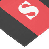 Rood Zwart Kerstfeest Medium Tafelloper (Hoek)