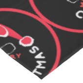 Rood Zwart Kerstfeest Tafelkleed (Gekanteld)