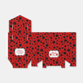 Rood Zwart Ladybug Lijst Polka Dots Verjaardag Bed Bedankdoosjes (Uitgevouwen)