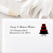 Rood & Zwart Layer Cake Label (Insitu)