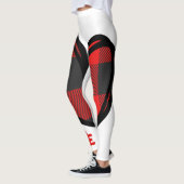 Rood, Zwart Leggings (Links)