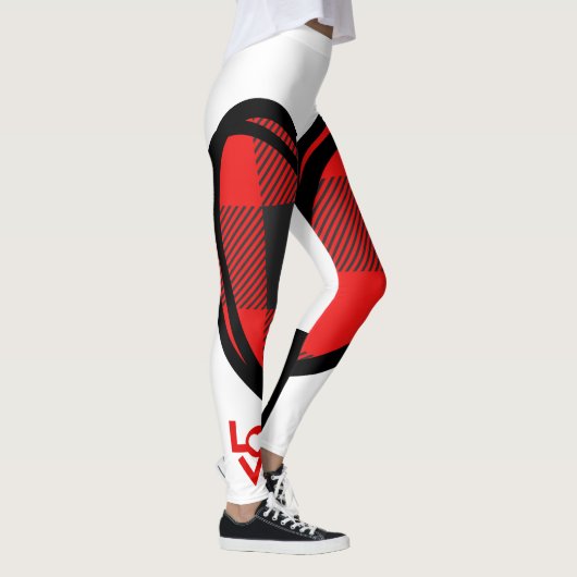 Rood, Zwart Leggings (Rechts)