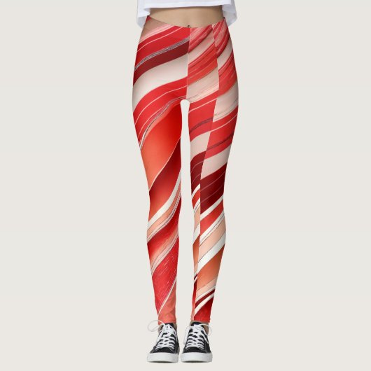 Rood&zwart Leggings (Voorkant)