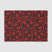 Rood & Zwart LIEFDE Tissue Papier (Voorkant)