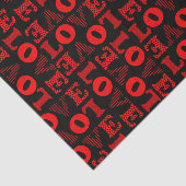 Rood & Zwart LIEFDE Tissue Papier (Detail)