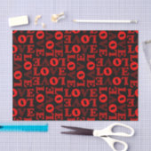 Rood & Zwart LIEFDE Tissue Papier (Craft)
