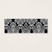 Rood Zwart lieveheersbeestje damast baby shower gu Mini Visitekaartjes (Achterkant)