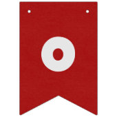 Rood & Zwart Mannelijk Bedrijf Gefeliciteerd Custo Vlaggetjes (Tweede vlag)