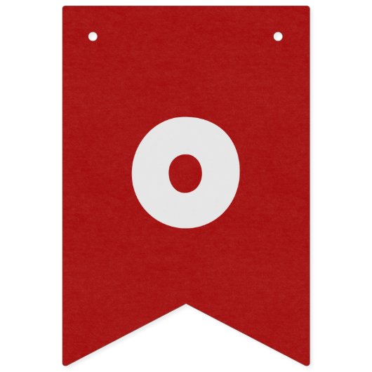 Rood & Zwart Mannelijk Bedrijf Gefeliciteerd Custo Vlaggetjes (Tweede vlag)