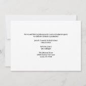 Rood Zwart Medische School Afstuderen Fotofeestje Kaart (Achterkant)