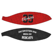 rood zwart meisjes team kleuren aandenken basketbal (Panelen)