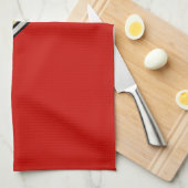 Rood Zwart met Goud Zilveren Streep Theedoek (Quarter Fold)