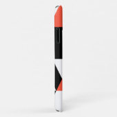 Rood-zwart, modern, trendy, geometrisch ontwerp in Case-Mate iPhone case (Achterkant/rechts)