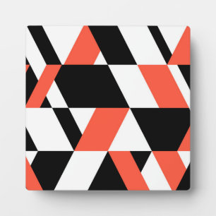 Rood-zwart, modern, trendy, geometrisch ontwerp in fotoplaat