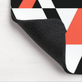 Rood-zwart, modern, trendy, geometrisch ontwerp in muismat (Hoek)