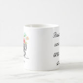 Rood Zwart Naaimachine Quote Floral Creatief Koffiemok (Center)