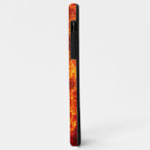 Rood Zwart Oranje Vlammende Leeuwengezicht Case-Mate iPhone Case (Achterkant/links)