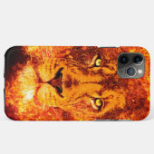 Rood Zwart Oranje Vlammende Leeuwengezicht Case-Mate iPhone Case (Achterkant (horizontaal))
