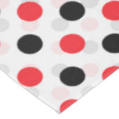 Rood Zwart Polka Dots Textiel Patroon Ontwerp Tafelkleed (Gekanteld)