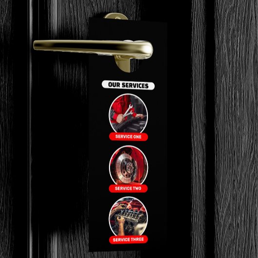 Rood & Zwart Professionele Automobielauto Details Deurhanger