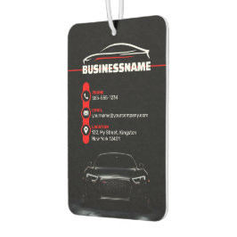 Rood & Zwart Professionele Automobielauto Details Luchtverfrisser