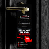 Rood & Zwart Professionele Autowasserij Deurhanger