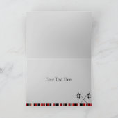 Rood & Zwart Race Car Dank u kaart (Binnen)