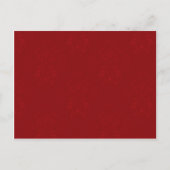 Rood Zwart Save the date briefkaart (Achterkant)