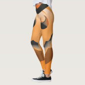 rood zwart sinaasappel, pompoen heks halloween leggings (Links)