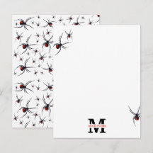 Rood & Zwart Spinnenpatroon met Monogram