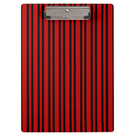 Rood Zwart Strepen Patroon Klembord