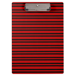 Rood Zwart Strepen Patroon Klembord