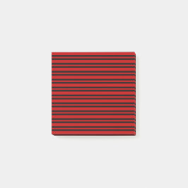 Rood Zwart Strepen Patroon Post-it® Notes