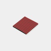 Rood Zwart Strepen Patroon Post-it® Notes (Schuin)