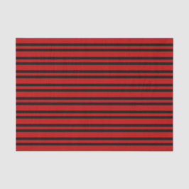 Rood Zwart Strepen Patroon Tissuepapier