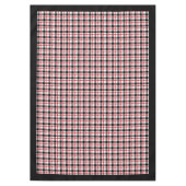Rood Zwart Tartan Tafelkleed Gezellig Cabin Dining (Voorkant)