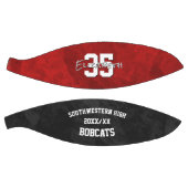 Rood zwart team naam ballers einde seizoen cadeaus basketbal (Panelen)