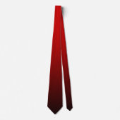 Rood Zwart Tweezijdig Ombre Stropdas (Voorkant)