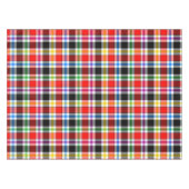 Rood Zwart Veelkleurig Flanel Plaid Tartan Design Tafelkleed (Voorkant (Horizontaal))
