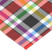 Rood Zwart Veelkleurig Flanel Plaid Tartan Design Tafelkleed (Gekanteld)