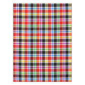 Rood Zwart Veelkleurig Flanel Plaid Tartan Design Tafelkleed (Voorkant)