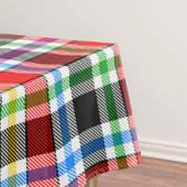 Rood Zwart Veelkleurig Flanel Plaid Tartan Design Tafelkleed