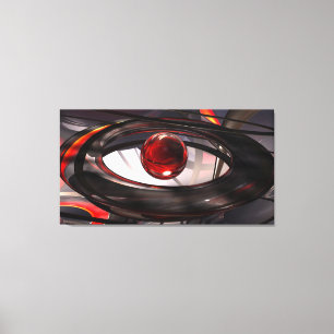 Rood & Zwart Verpakt canvas