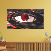 Rood & Zwart Verpakt canvas Afdruk (Insitu (Woonkamer))