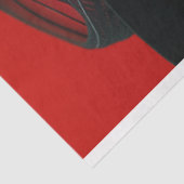 Rood Zwart Vrouwen Muzieknoten Decoupage Tissuepapier (Detail)