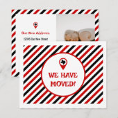 Rood & Zwart We hebben gestreepte bewegende foto v (Voorkant / Achterkant)