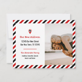 Rood & Zwart We hebben gestreepte bewegende foto v