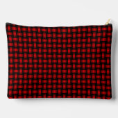 Rood Zwart Weefpatroon Groot Etui (Achterkant)