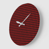 Rood Zwart Weefpatroon Grote Klok (Hoek)